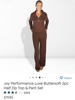 Brown Zip-Neck Lounge Set - Cozy Two-Piece